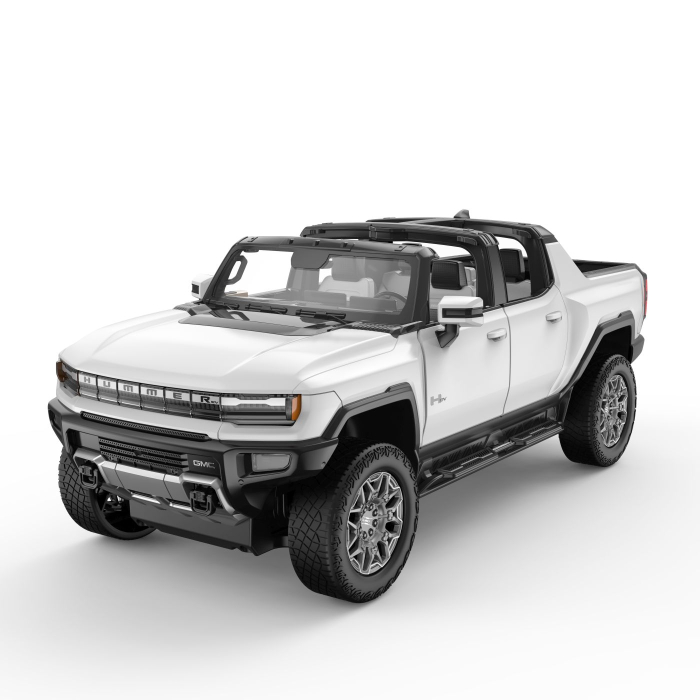 MASINA CU TELECOMANDA GMC HUMMER EV ALB SCARA 1 LA 16 [2]