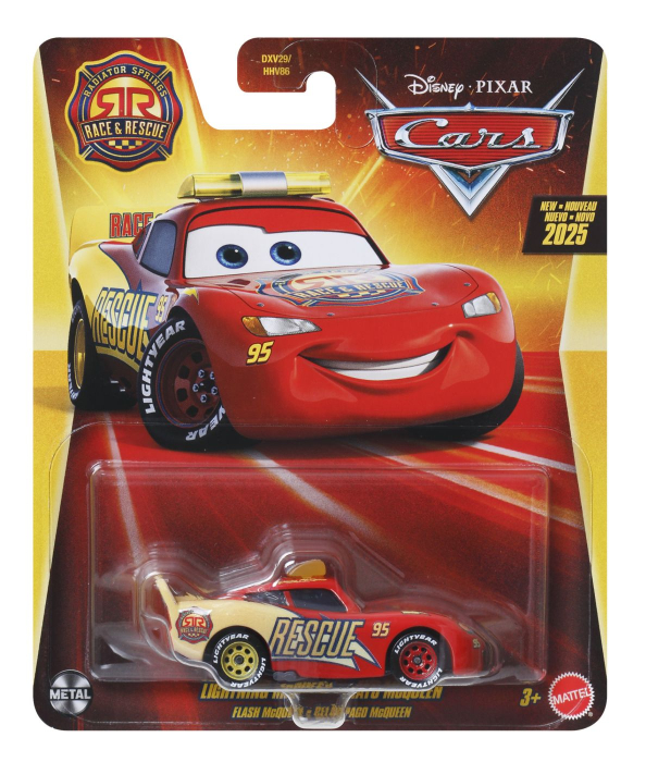 MASINUTA METALICA CARS3 RADIATOR SPRINGS RACE AND RESCUE PERSONAJUL FULGER MCQUEEN  [1]