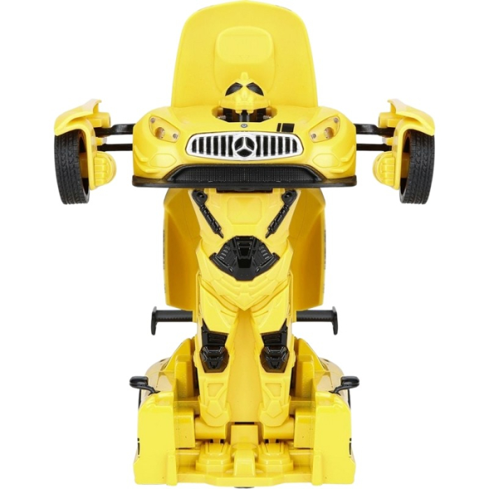 MASINUTA METALICA CONVERTIBILA MERCEDES BENZ GT3 GALBENA CU SCARA 1 LA 32 [4]