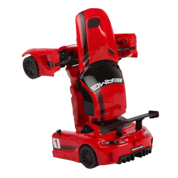 MASINUTA METALICA CONVERTIBILA MERCEDES BENZ GT3 ROSIE CU SCARA 1 LA 32 [5]