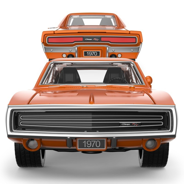 MASINUTA METALICA DODGE CHARGER R/T 1970 PORTOCALIU SCARA 1 LA 36 [3]