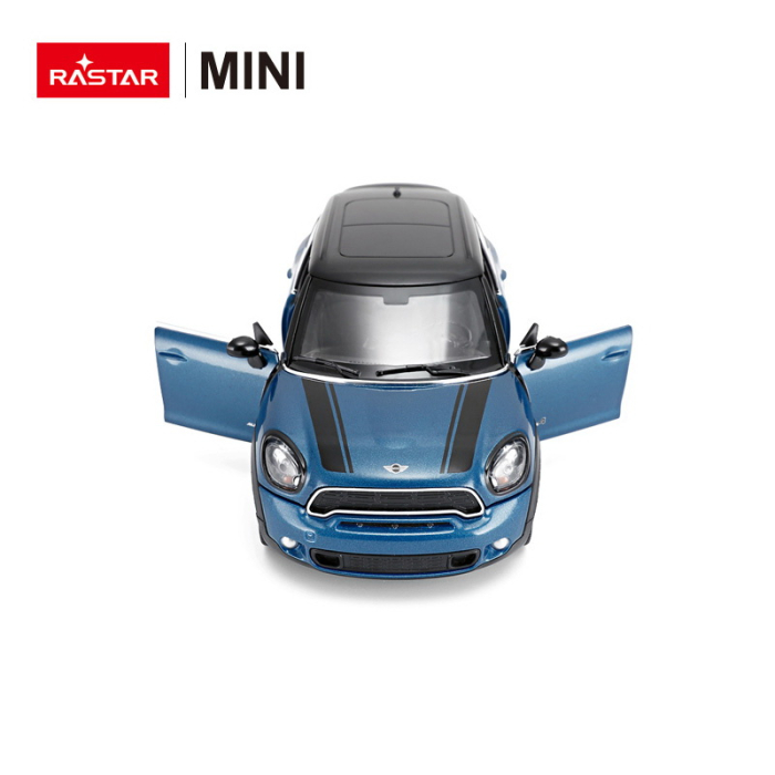 MASINUTA METALICA MINICOOPER ALBASTRU SCARA 1 LA 24 [5]