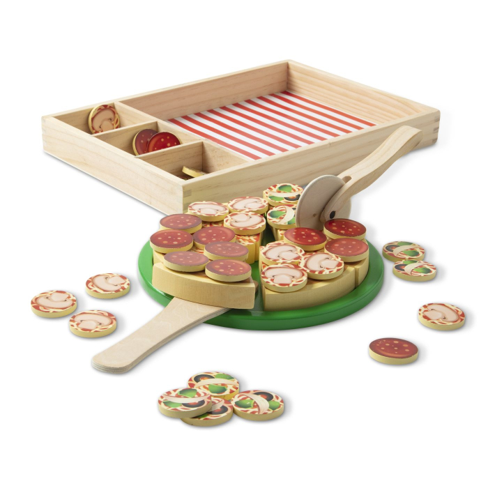 MELISSA AND DOUG SET DE JOACA DIN LEMN PETRECERE CU PIZZA [9]
