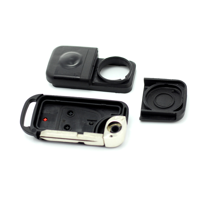 Mercedes Benz - Carcasa tip cheie briceag cu 3 butoane, buton panica, lama 4 "piste" [6]