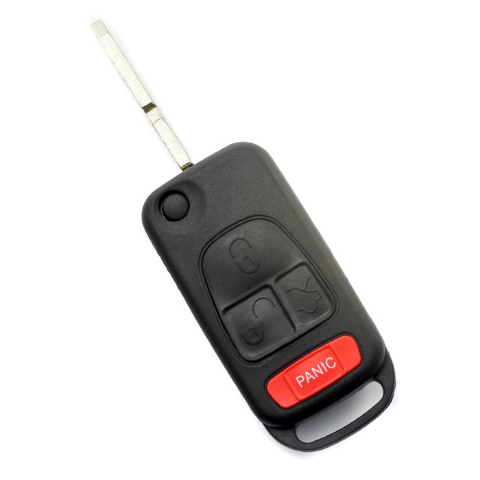 Mercedes Benz - Carcasa tip cheie briceag cu 3 butoane, buton panica, lama 4 "piste" [1]