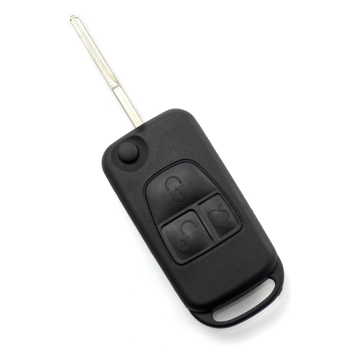 Mercedes Benz - Carcasa tip cheie briceag cu 3 butoane, lama 2 "piste" [1]