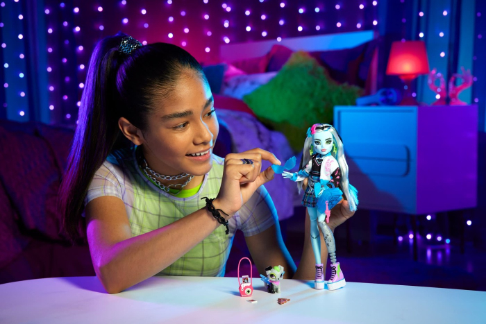 MONSTER HIGH PAPUSA FRANKIE STEIN CU ANIMALUT SI ACCESORII [3]
