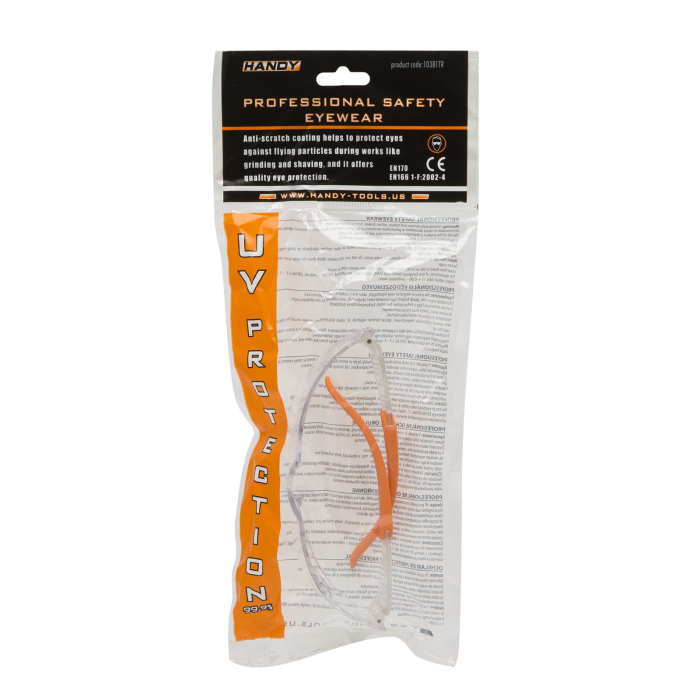 Ochelari de protectie profesionali, incasabili, anti-UV -  transparent [2]