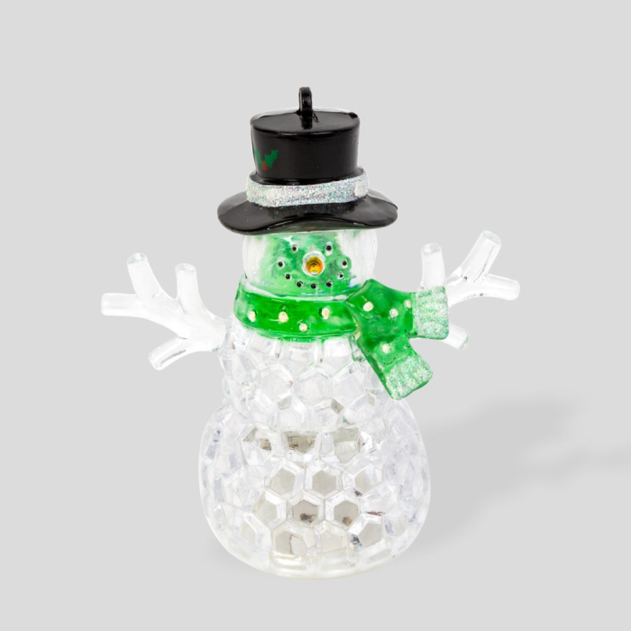 Om de zăpadă de Craciun cu LED  - verde - LED RGB - 9 x 8 x 5 cm [1]