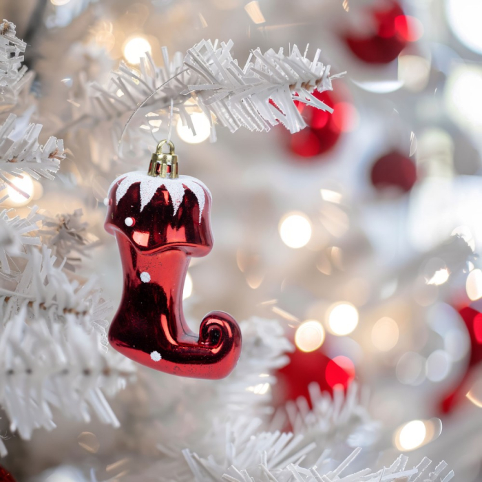 Ornament pentru brad - cizme lucioase - 8 x 6 x 4 cm [2]
