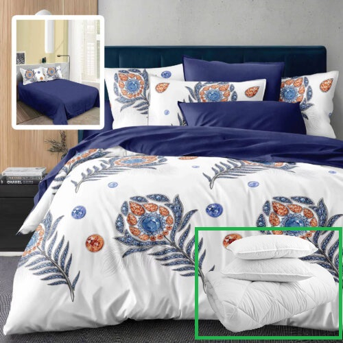 PACHET PROMO LENJERIE PAT FINET 6 PIESE + 2 PERNE + PILOTĂ (M425) [1]