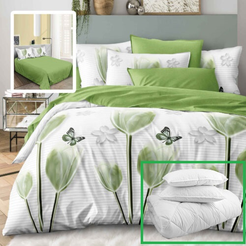 PACHET PROMO LENJERIE PAT FINET 6 PIESE + 2 PERNE + PILOTĂ (M433) [1]