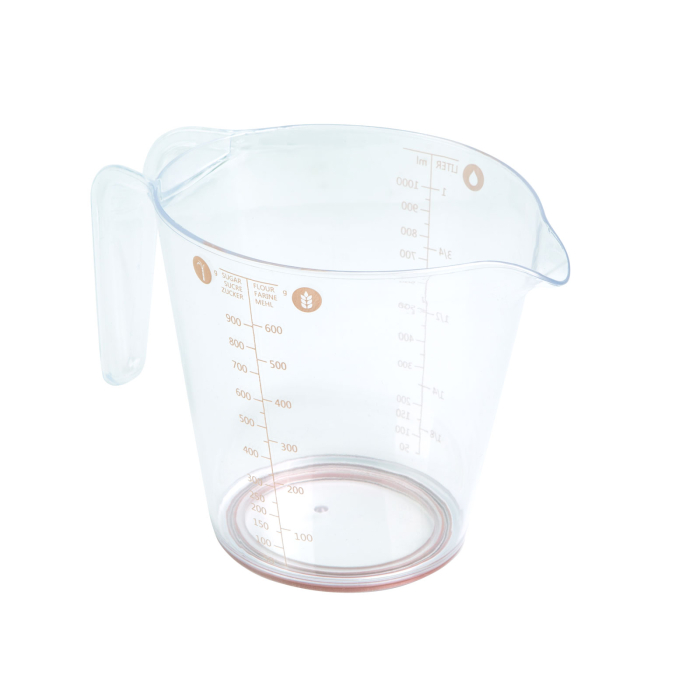 Pahar de măsură - 1L - plastic - culoare piersică - 19 x 11,5 x 14 cm [3]