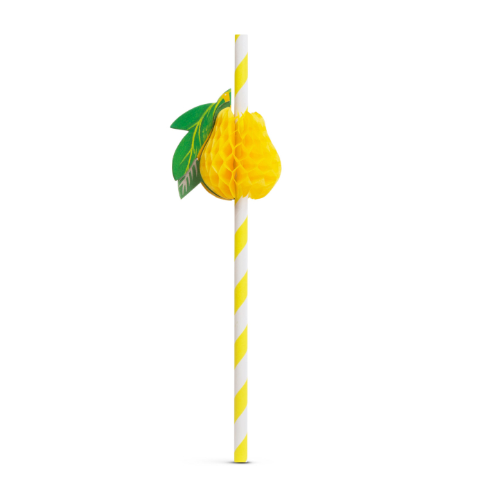 Paie de hârtie - fructe 3D - 197 x 6 mm - 12 bucăți / pachet [3]