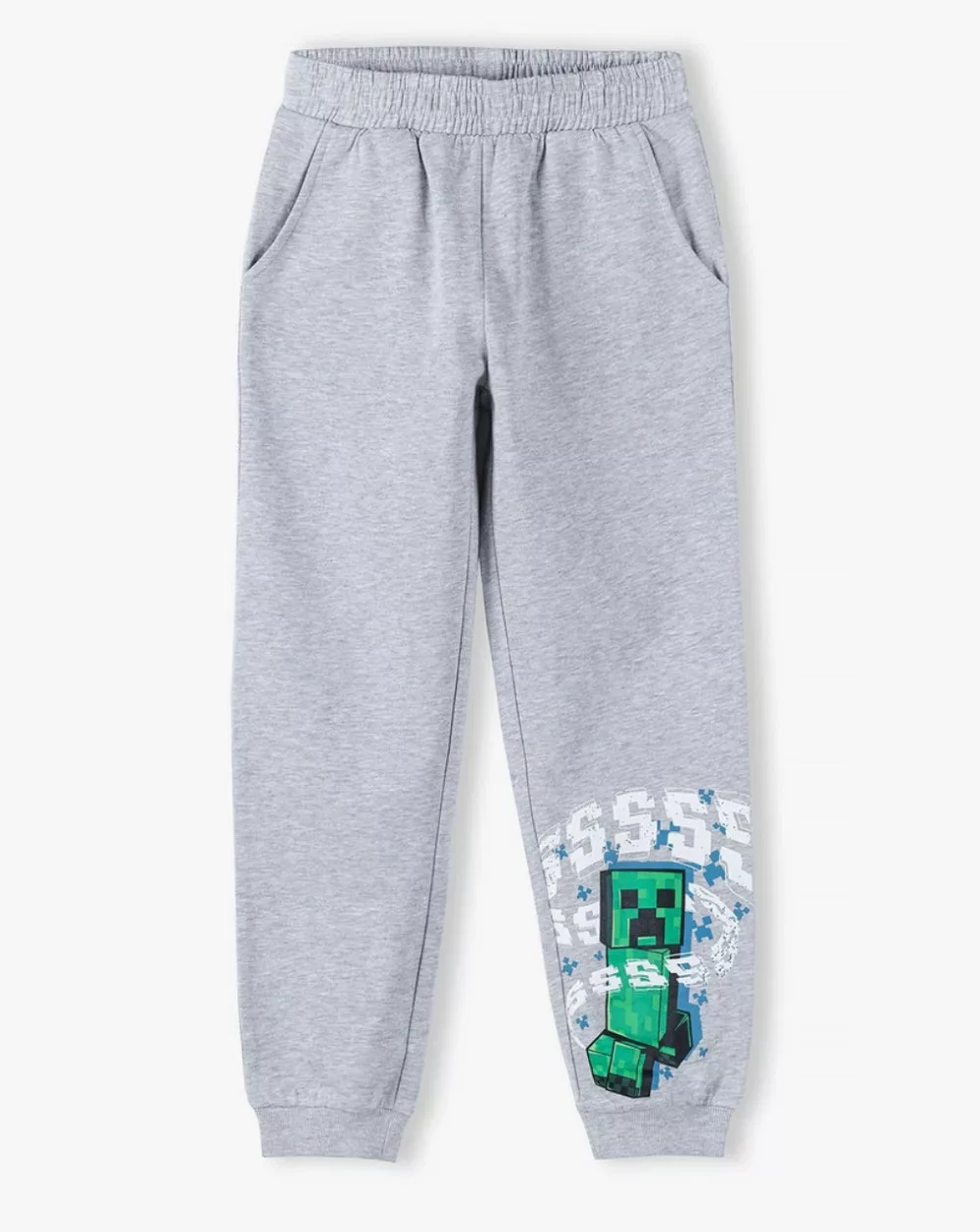 Pantaloni lungi pentru copii, Minecraft Creeper Gri [2]