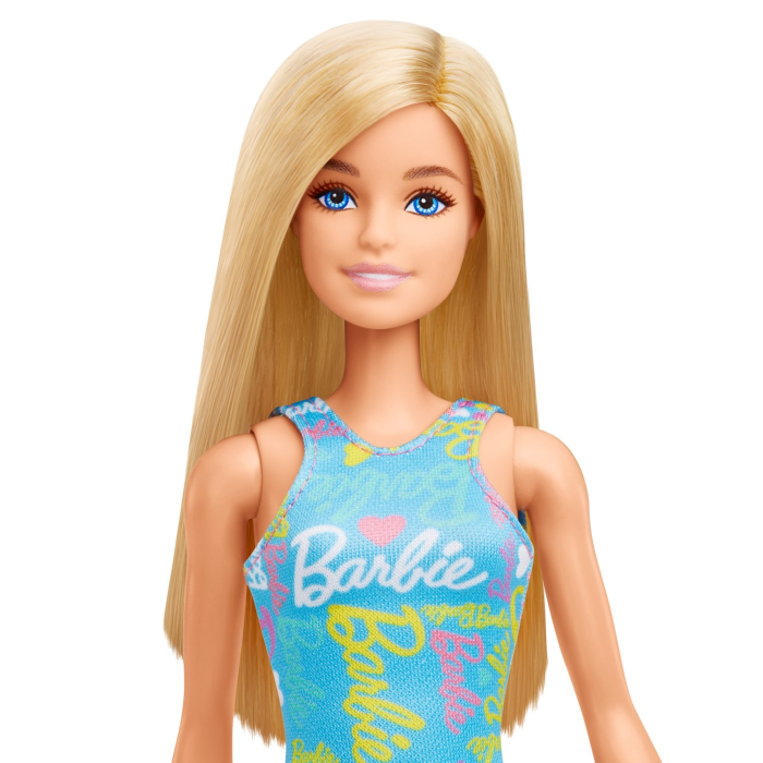 PAPUSA BARBIE BLONDA CU ROCHITA ALBASTRA [4]