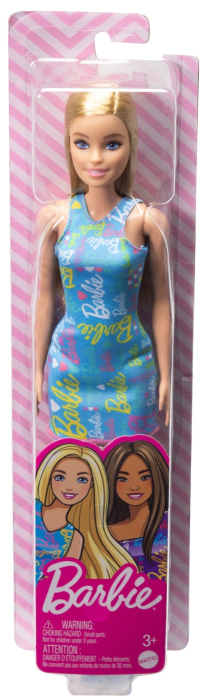 PAPUSA BARBIE BLONDA CU ROCHITA ALBASTRA [1]