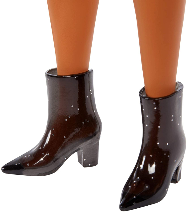 PAPUSA BARBIE FASHIONISTA CU ROCHIE TIP BLAZER ROZ IN CAROURI [6]