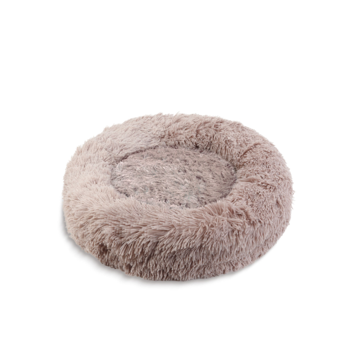 Pat pentru câini - rotund - marimea "M" - 60 cm - maro deschis [1]
