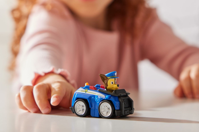 PATRULA CATELUSILOR PUP SQUAD RACERS VEHICUL CU FIGURINA CHASE [4]