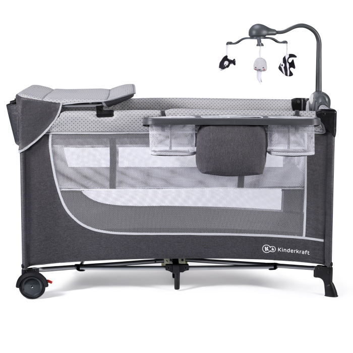 PATUT DE CALATORIE KINDERKRAFT LEODY, CU ACCESORII, GREY [1]