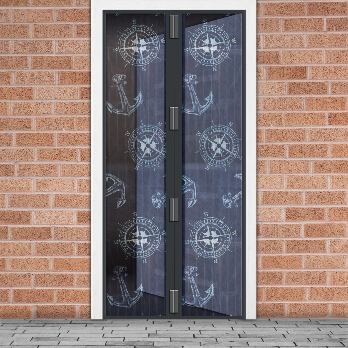 Perdea anti-tantari pt. usi cu inchidere magnetica- 100 x 210 cm „Ancoră” [1]