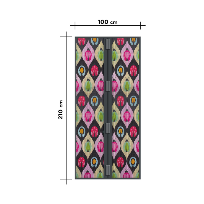 Perdea anti-tantari pt. usi cu inchidere magnetica- 100 x 210 cm „Bugs” [3]