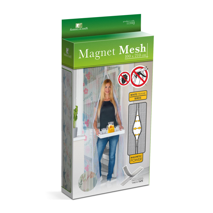 Perdea anti-tantari pt. usi cu inchidere magnetica, 100 x 210 cm - model „pasari” [4]