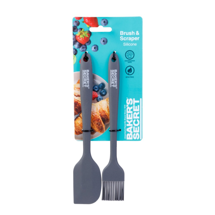 Perie și spatulă din silicon Baker's Secret [1]