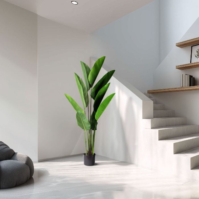 Plantă decorativă artificială bananier – 1,6 m, verde [2]