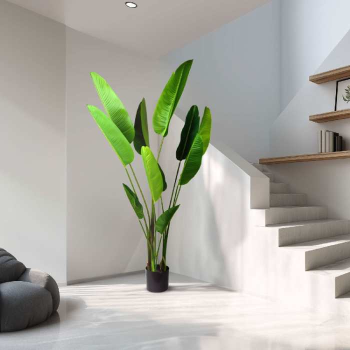 Plantă decorativă artificială bananier – 1,9 m, verde [2]