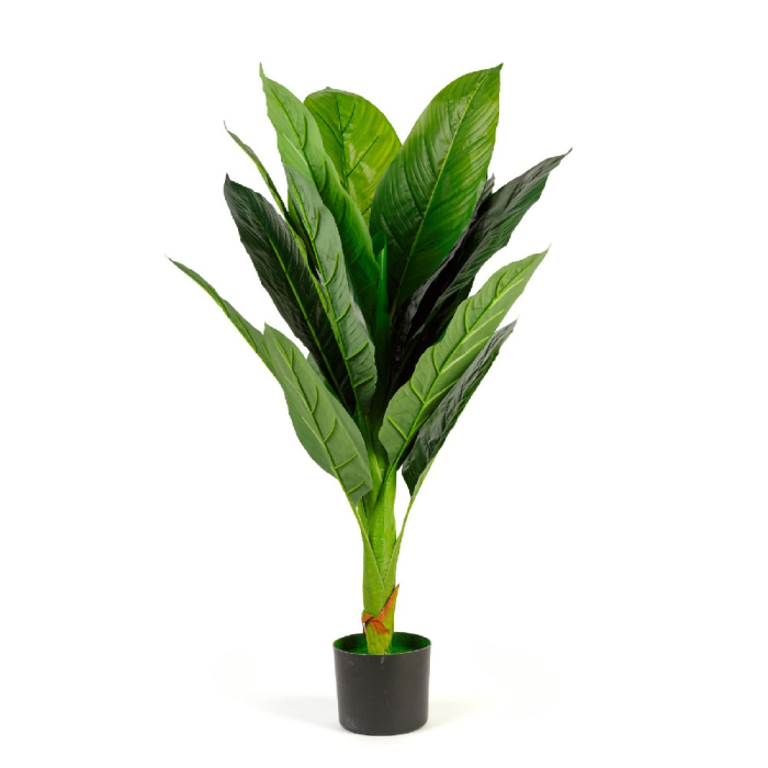 Plantă decorativă artificială colocasia – 100 cm, verde [1]