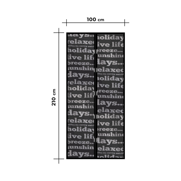 Plasa tantari pt. usi - inchidere magnetica, 100x210 cm [4]
