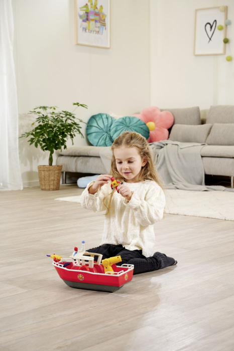 POMPIERUL SAM BARCA DE SALVARE TITAN CU FIGURINA SAM SI ACCESORII [5]