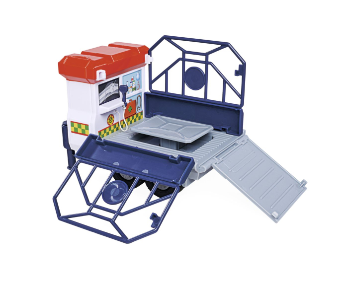 POMPIERUL SAM VEHICUL SALVARE ANIMALE CU FIGURINE SI REMORCA   [3]