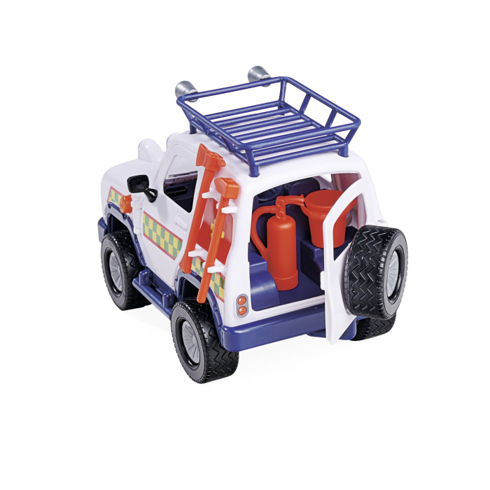 POMPIERUL SAM VEHICUL SALVARE ANIMALE CU FIGURINE SI REMORCA   [6]