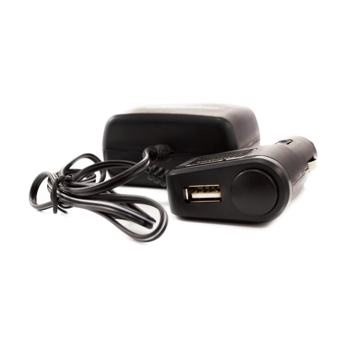Priză dublă pentru încărcător auto, cu cablu + USB 1A - CARGUARD [4]