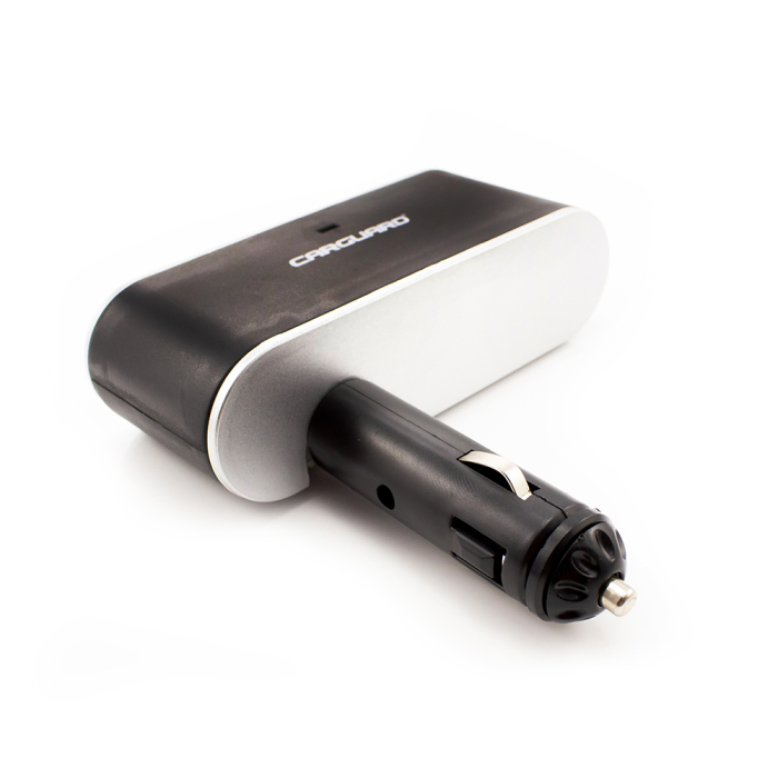 Priză triplă pentru brichetă auto + USB 1A - CARGUARD [2]