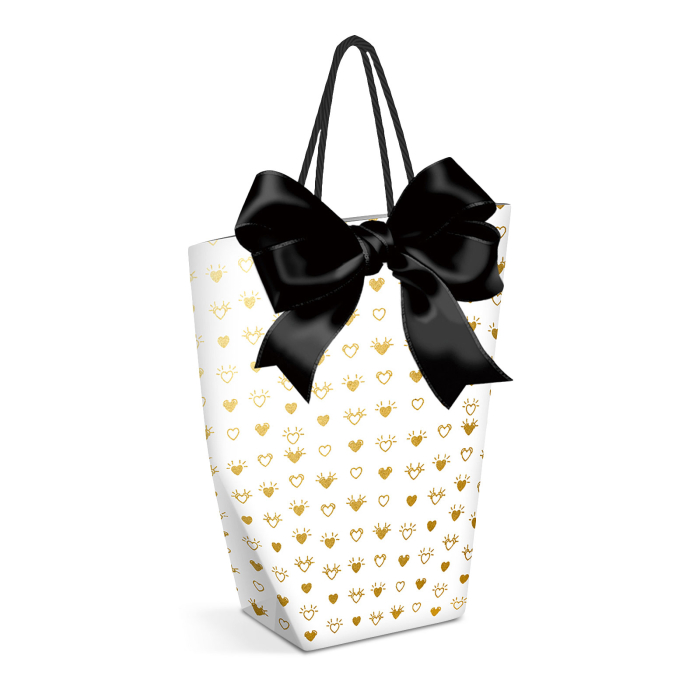 Pungă cadou - hârtie - 114 x 64 x 146 mm - 4 tipuri/ pachet [3]