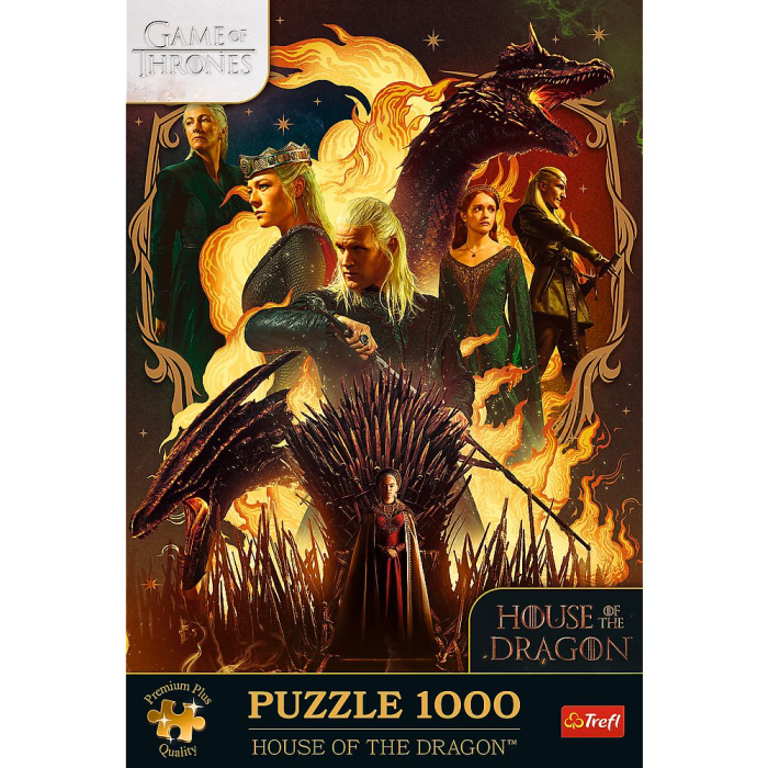 PUZZLE TREFL 1000 PREMIUM PLUS GAME OF THRONES CASA DRAGONULUI [3]