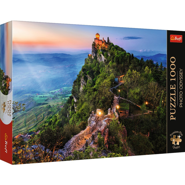PUZZLE TREFL 1000 PREMIUM PLUS PHOTO ODYSSEY TURNUL CESTA SAN MARINO [1]