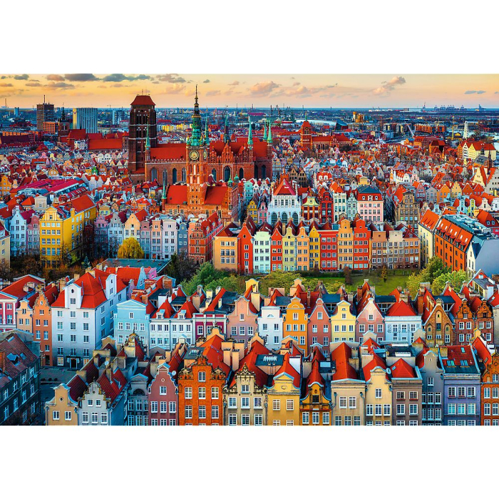 PUZZLE TREFL 1000 PREMIUM PLUS PHOTO ODYSSEY VEDERE A ORASULUI GDANSK POLONIA [2]