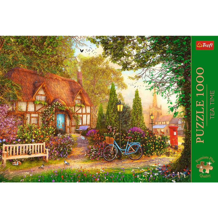 PUZZLE TREFL 1000 PREMIUM PLUS TEA TIME CABANA CU STUF [3]
