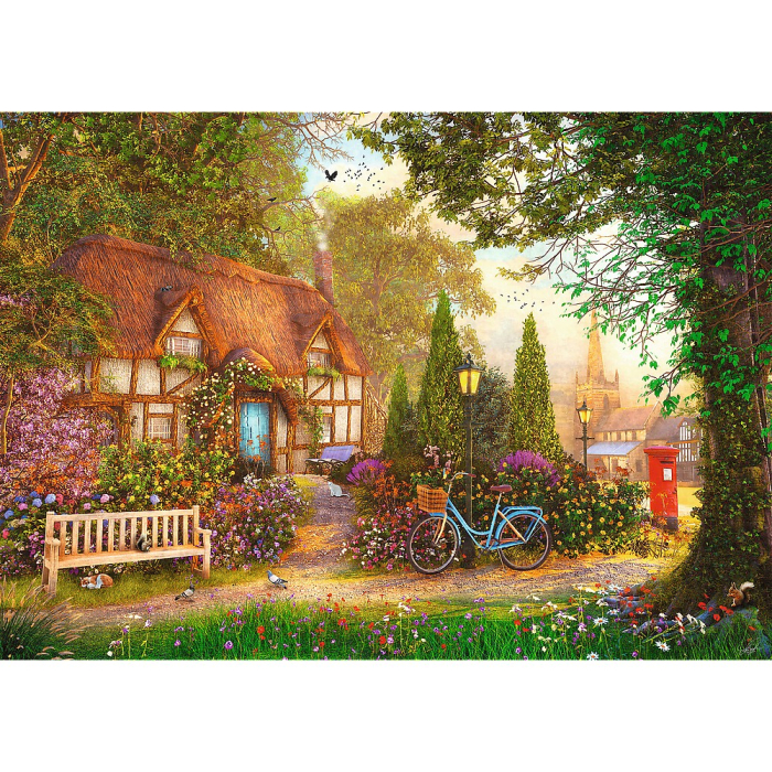 PUZZLE TREFL 1000 PREMIUM PLUS TEA TIME CABANA CU STUF [2]