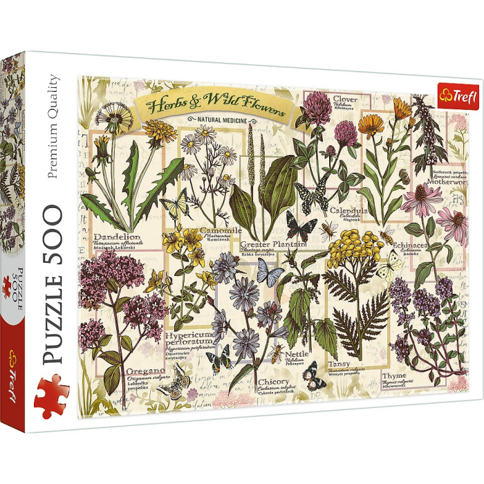 PUZZLE TREFL 500 PLANTE SI FLORI SALBATICE [1]