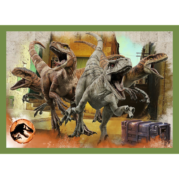 PUZZLE TREFL JURASSIC WORLD 4IN1 IN LUMEA DINOZAURILOR [4]