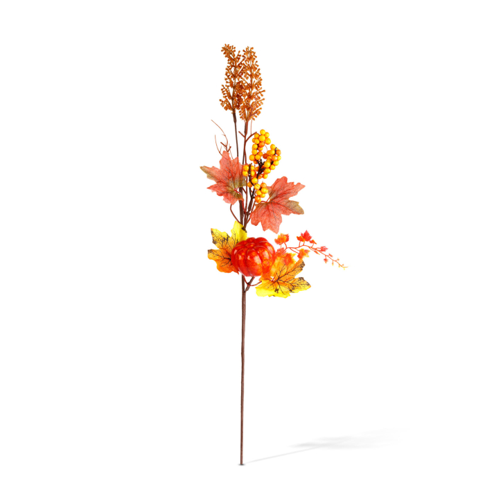 Ramură decorativă de toamnă cu frunze și bobițe – 62 cm – 2 modele [1]