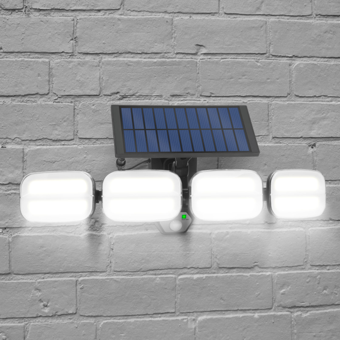 Reflector solar cu senzor de mișcare - cu unitate solară prin cablu - 8 LED-uri COB [2]
