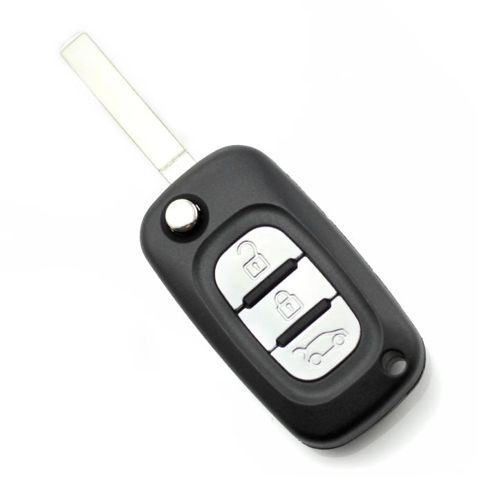 Renault - Carcasa tip cheie briceag cu 3 butoane [1]