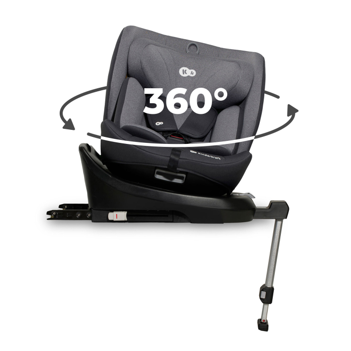 SCAUN AUTO I-SIZE, 40-150 CM, KINDERKRAFT I-360, GREY [8]